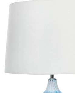 Bordlampe GEORGINA Keramik Blå