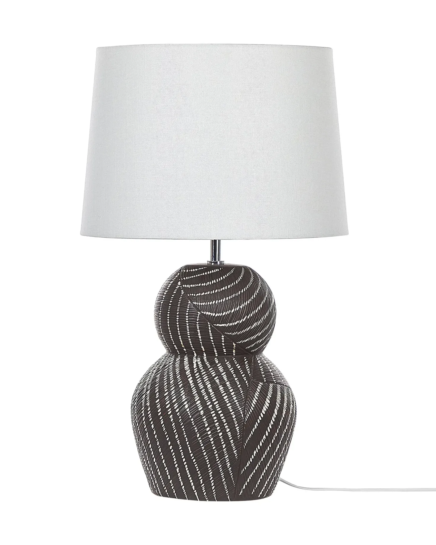 Bordlampe GUAPORE Keramik Sort
