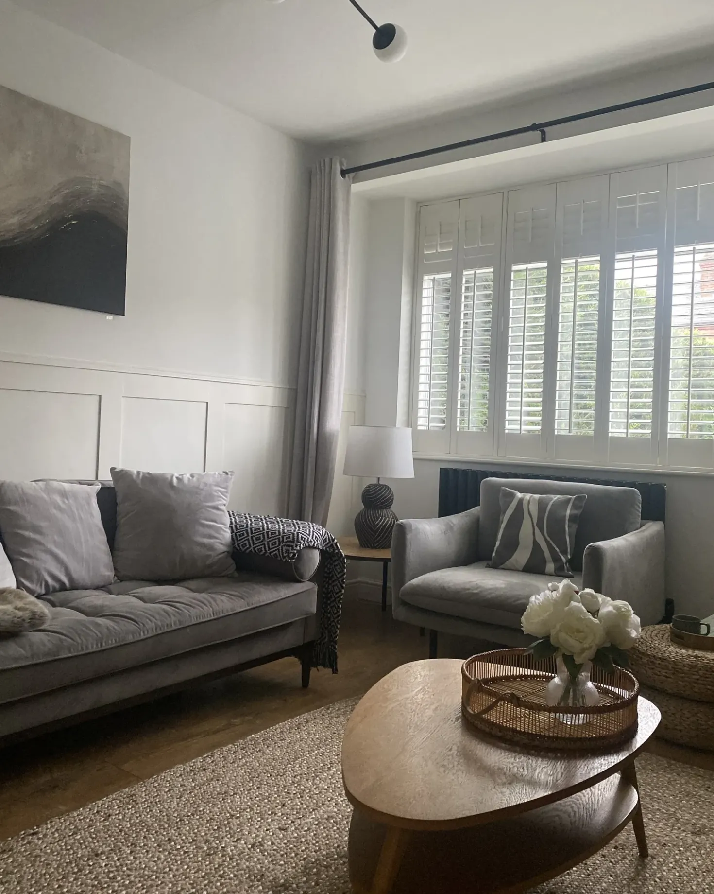 Bordlampe GUAPORE Keramik Sort