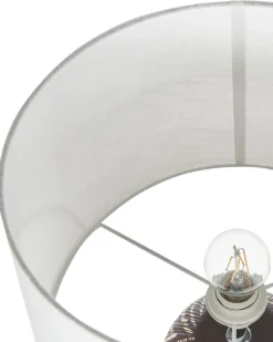 Bordlampe GUAPORE Keramik Sort