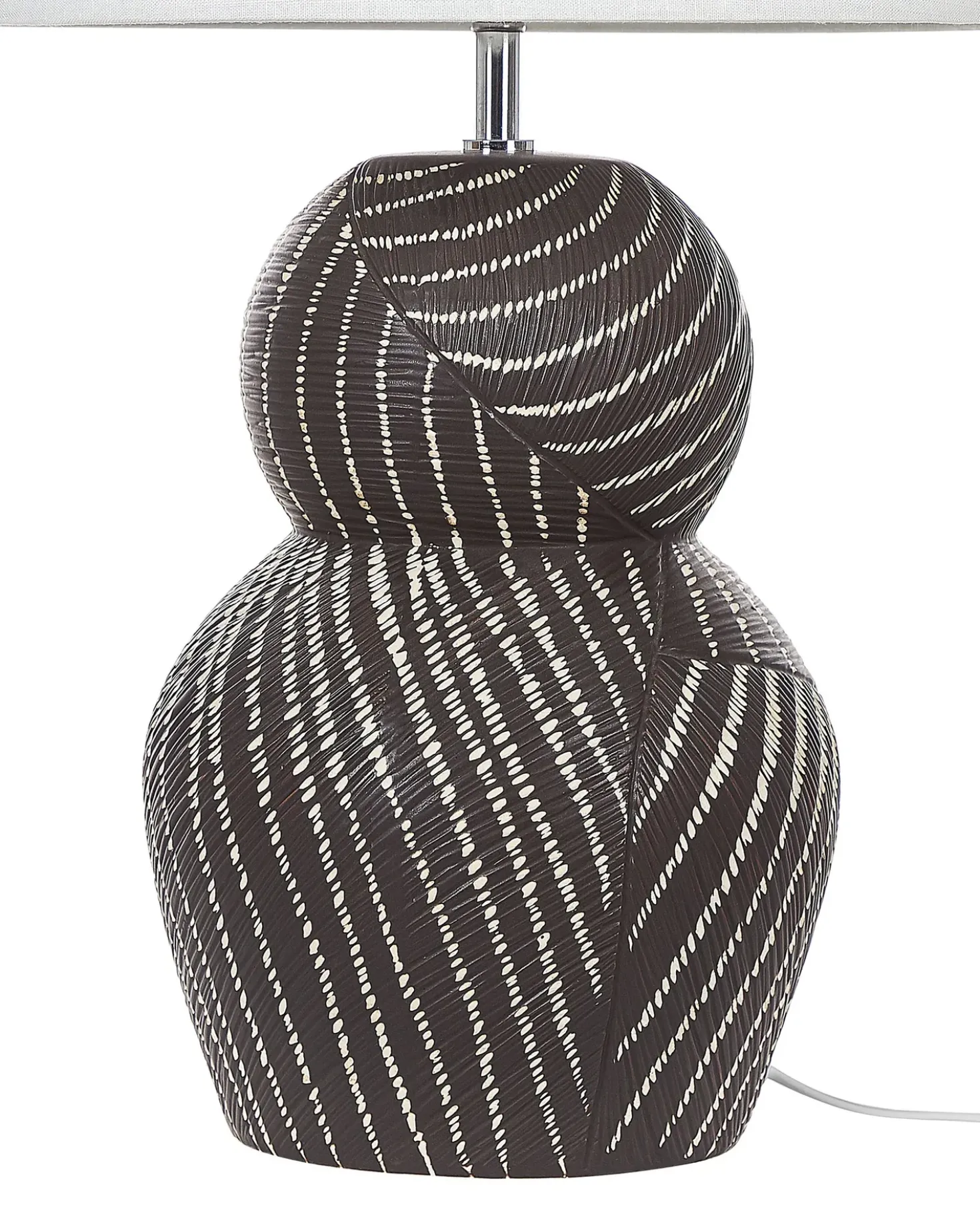 Bordlampe GUAPORE Keramik Sort