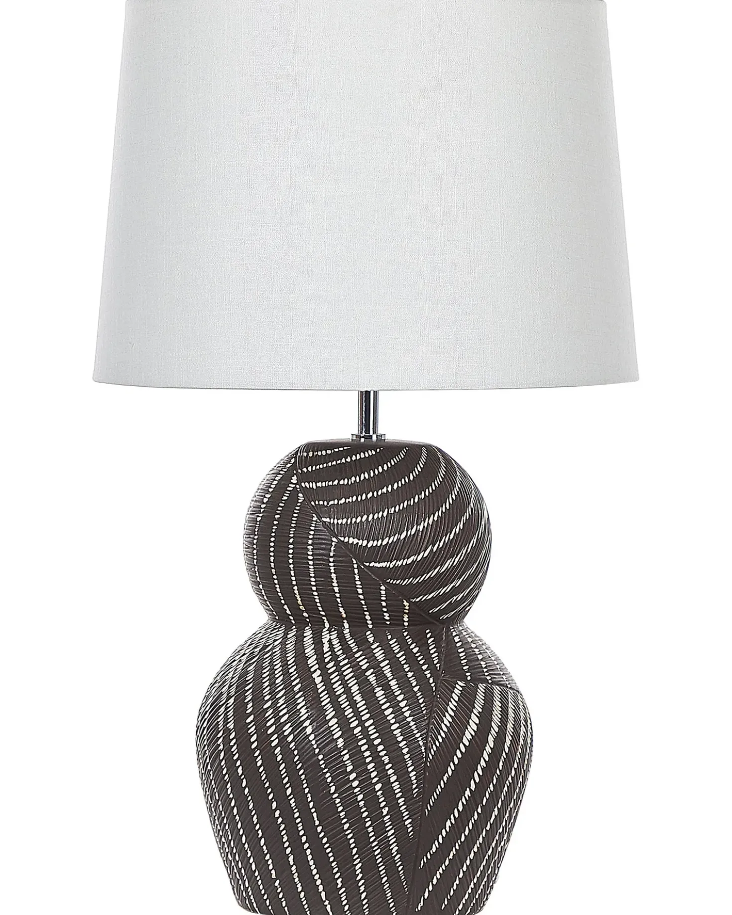 Bordlampe GUAPORE Keramik Sort