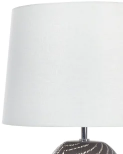 Bordlampe GUAPORE Keramik Sort