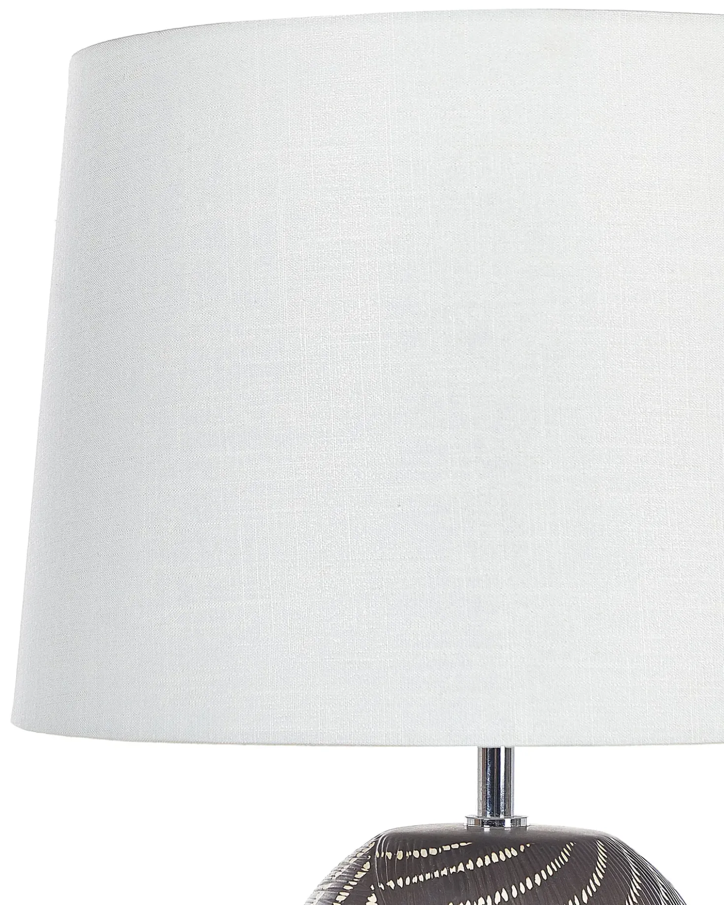 Bordlampe GUAPORE Keramik Sort