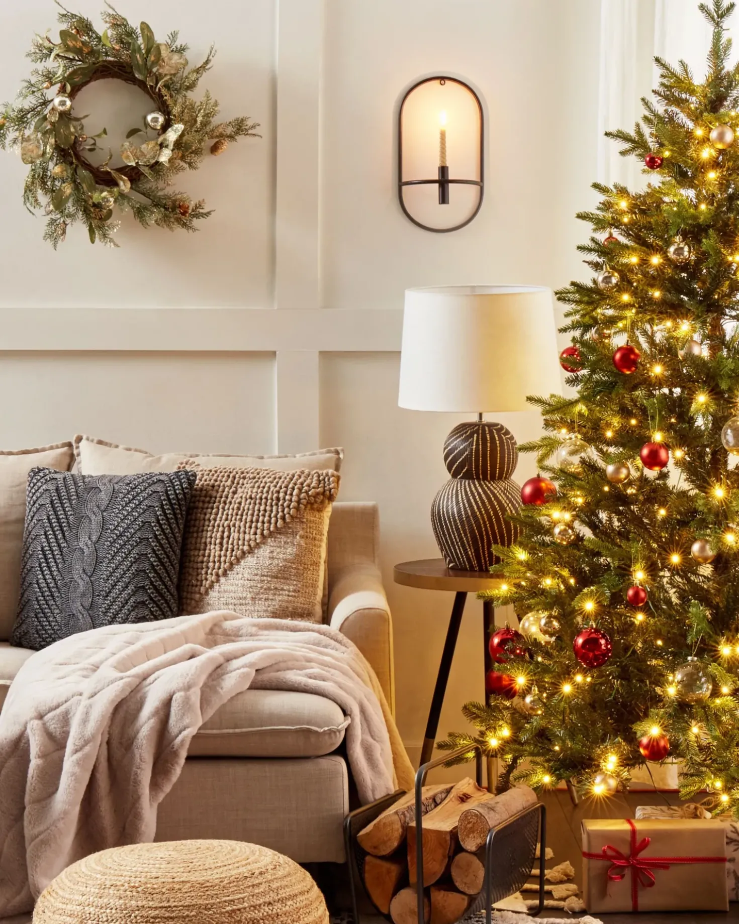 Bordlampe GUAPORE Keramik Sort