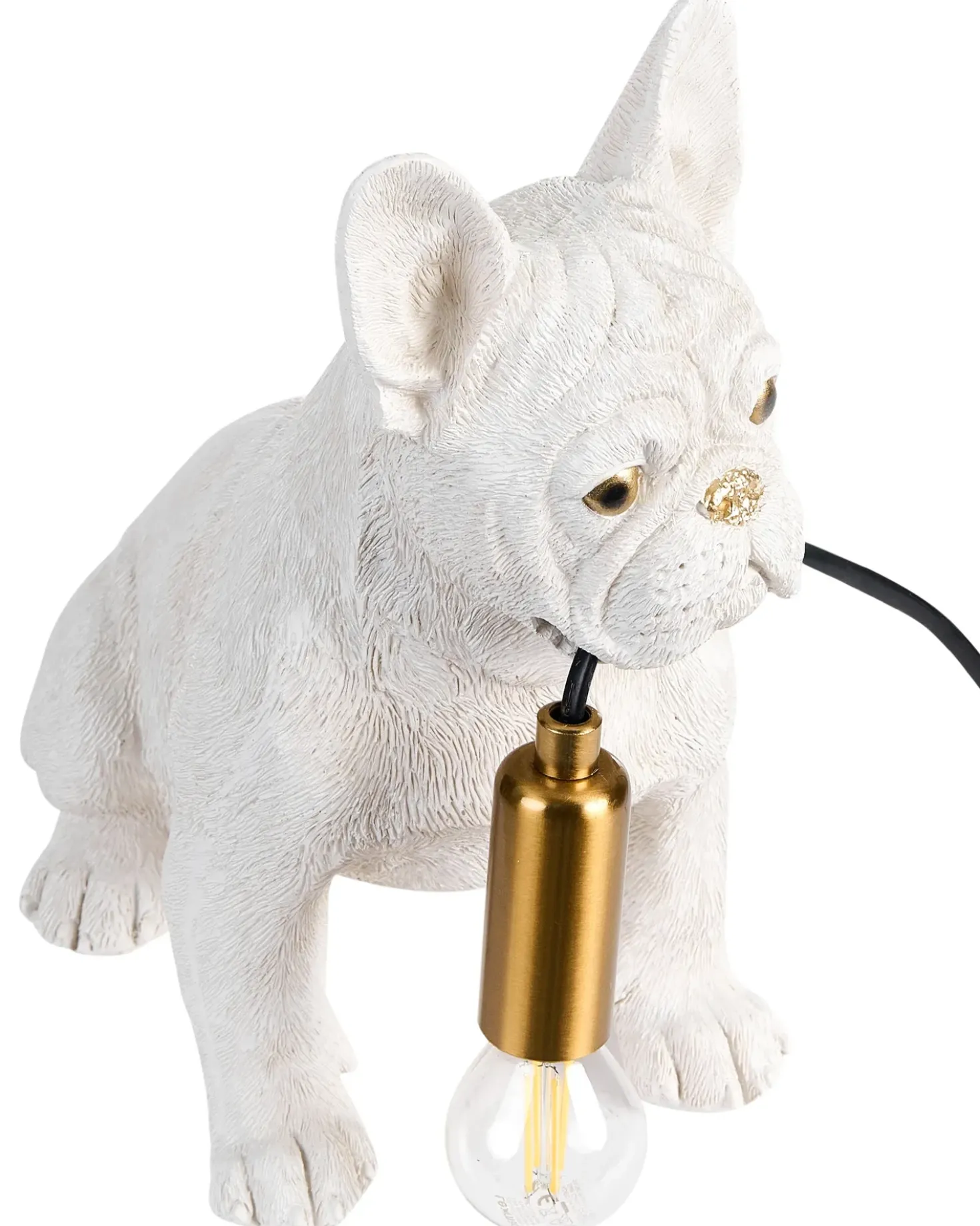 Bordlampe Hund BRUNO Hvid