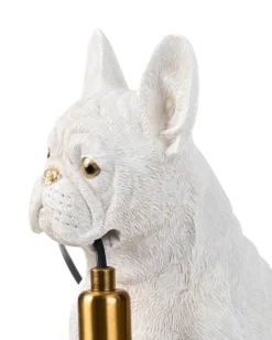 Bordlampe Hund BRUNO Hvid