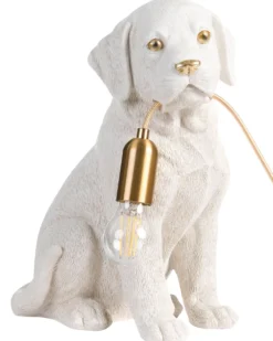Bordlampe Hund LUCKY Hvid