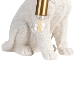 Bordlampe Hund LUCKY Hvid