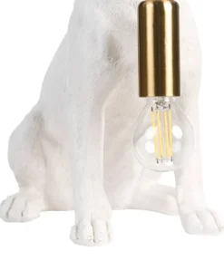 Bordlampe Hund ROCCO Hvid