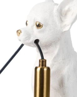 Bordlampe Hund ROCCO Hvid