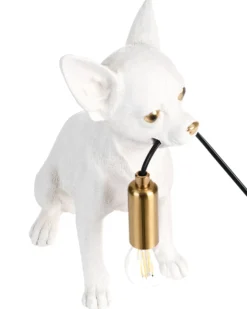 Bordlampe Hund ROCCO Hvid