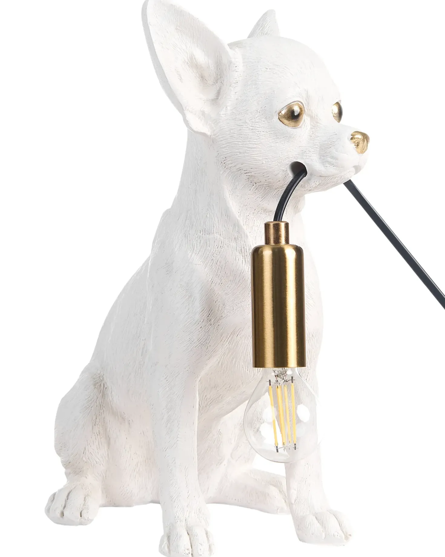 Bordlampe Hund ROCCO Hvid