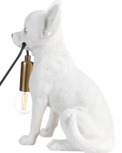 Bordlampe Hund ROCCO Hvid