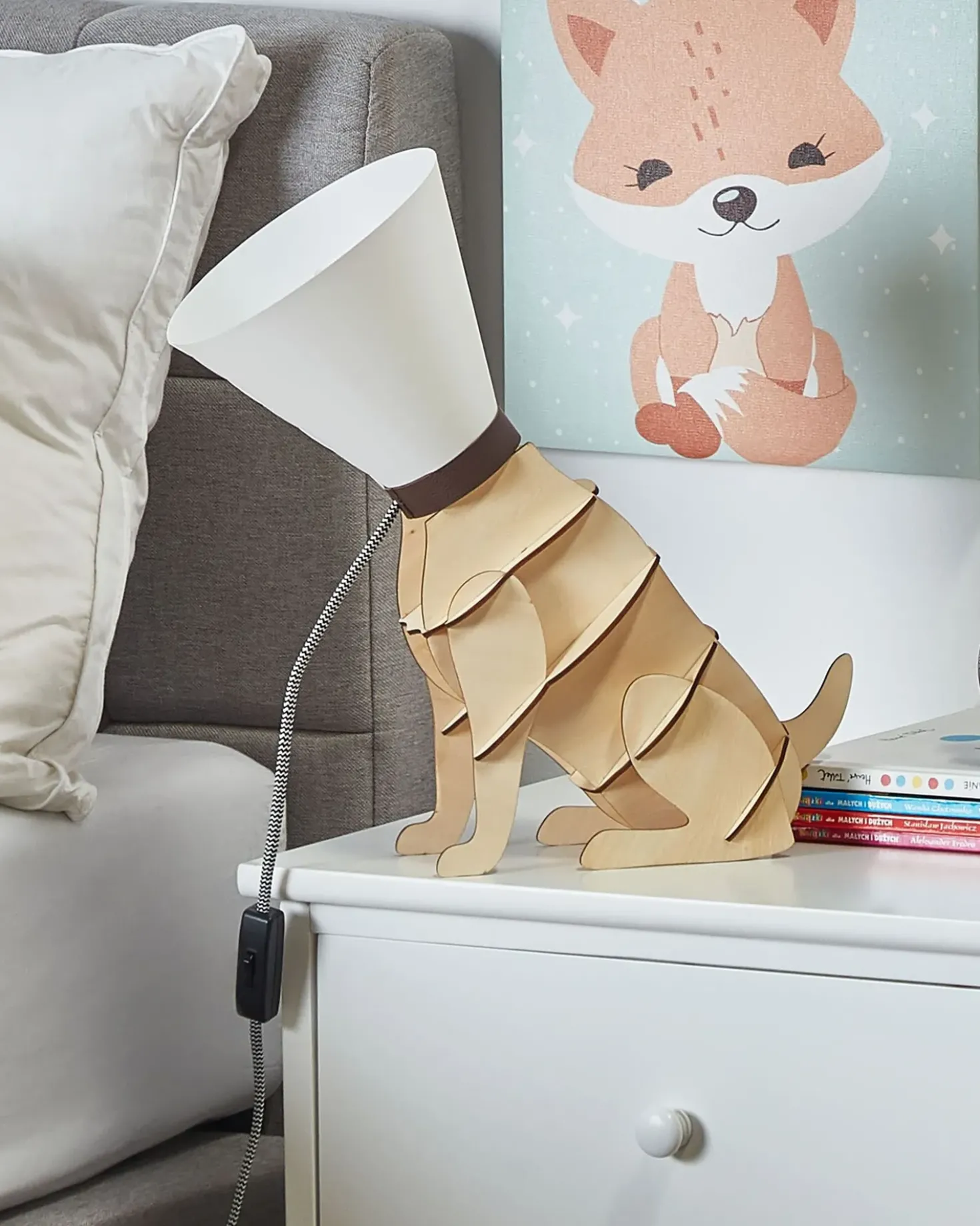 Bordlampe ISNA Lysebrun