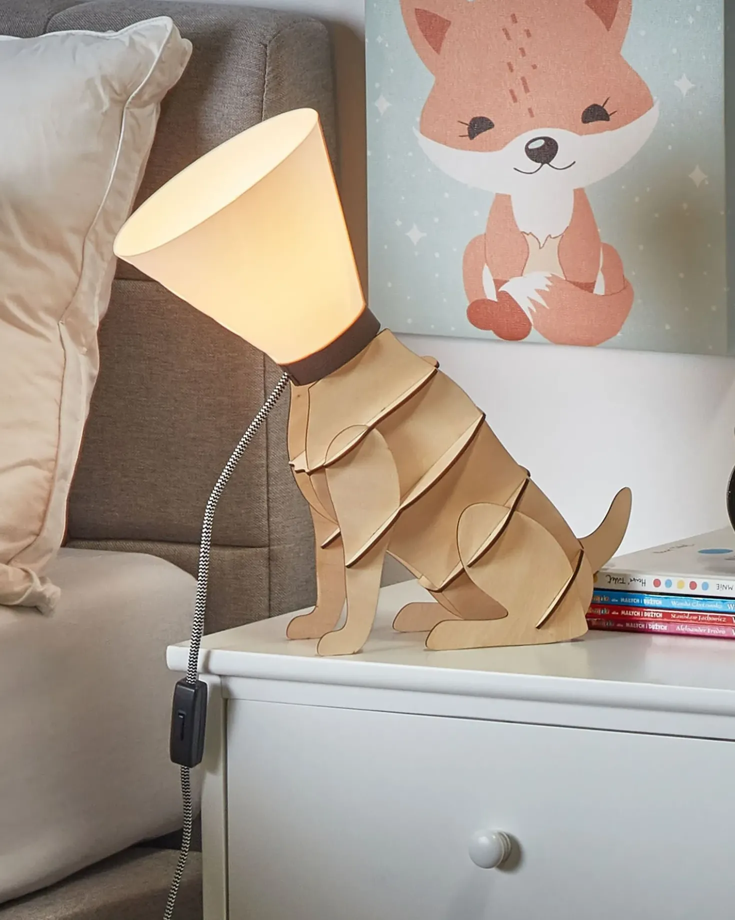 Bordlampe ISNA Lysebrun