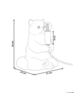 Bordlampe Kat YOKO Hvid