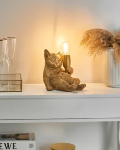 Bordlampe Kat ZIPPY Guld