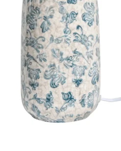Bordlampe LEMPA Keramik Hvid/blå