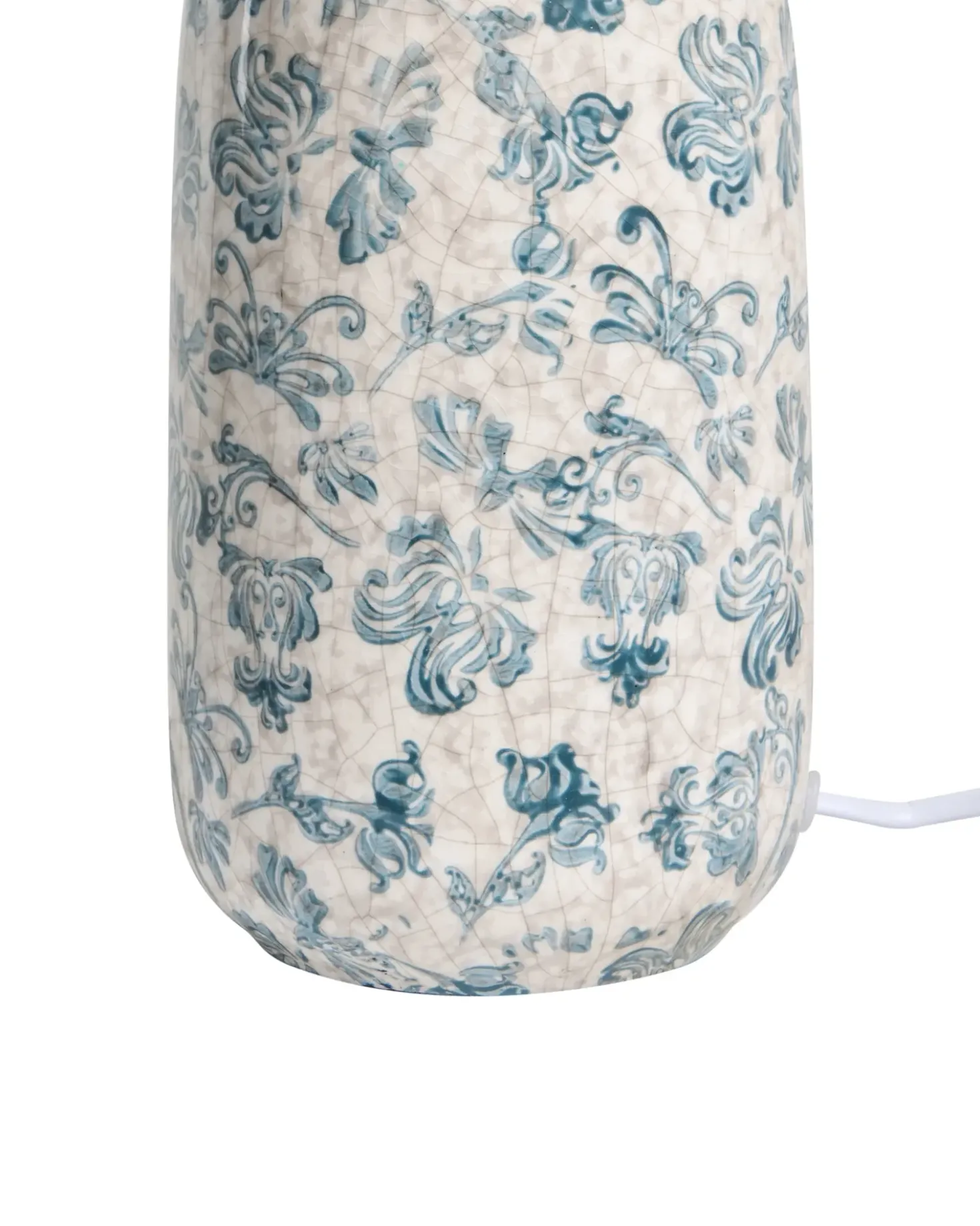 Bordlampe LEMPA Keramik Hvid/blå