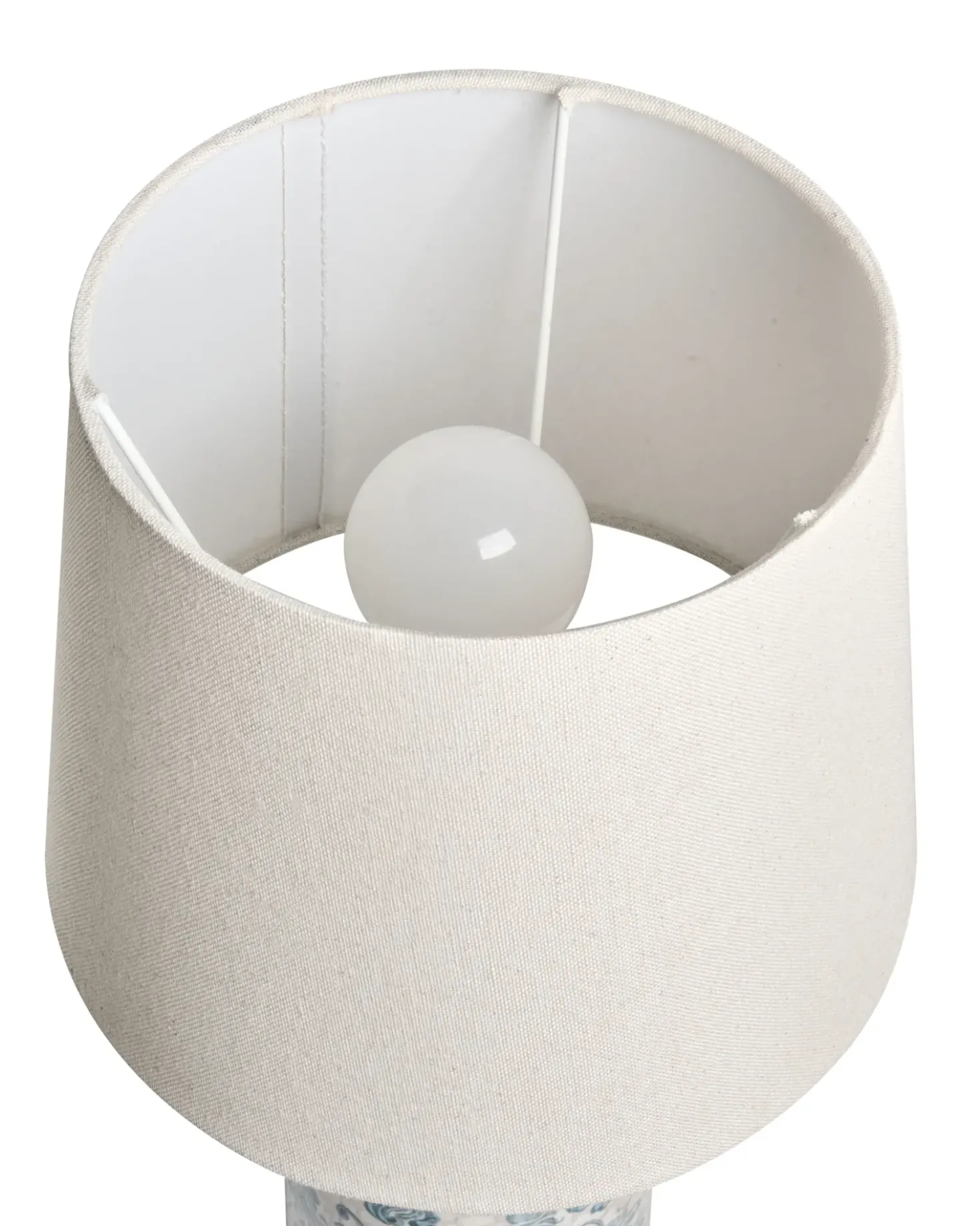 Bordlampe LEMPA Keramik Hvid/blå