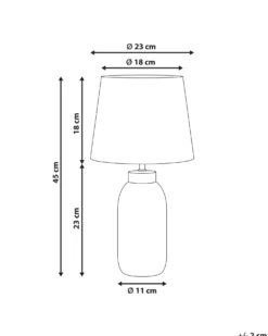 Bordlampe LEMPA Keramik Hvid/blå