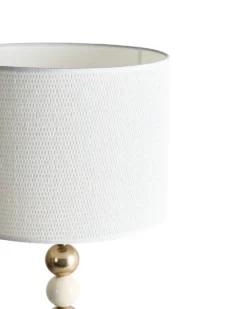 Bordlampe LOKY Metal Messing/beige