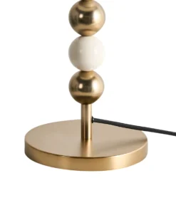 Bordlampe LOKY Metal Messing/beige