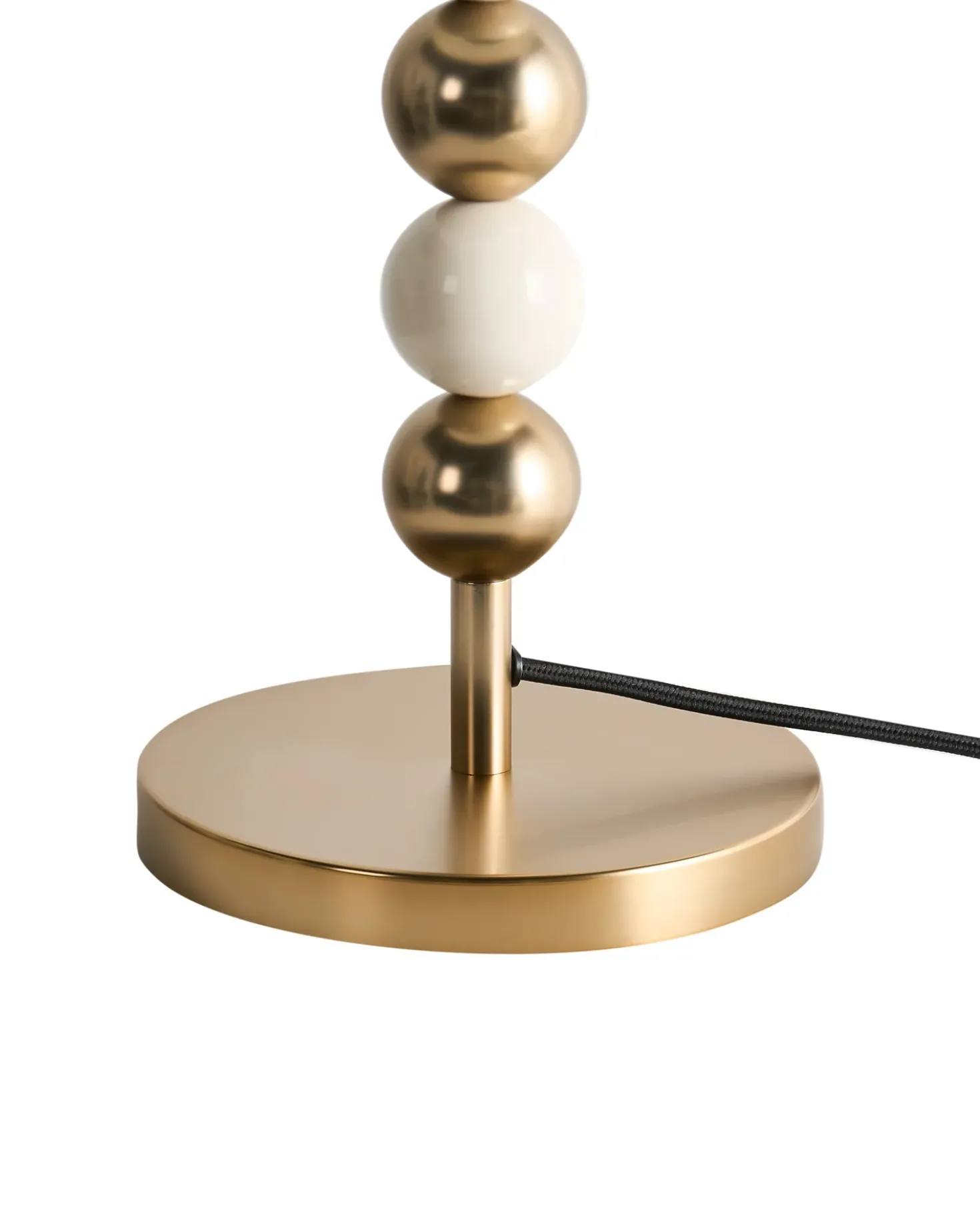 Bordlampe LOKY Metal Messing/beige