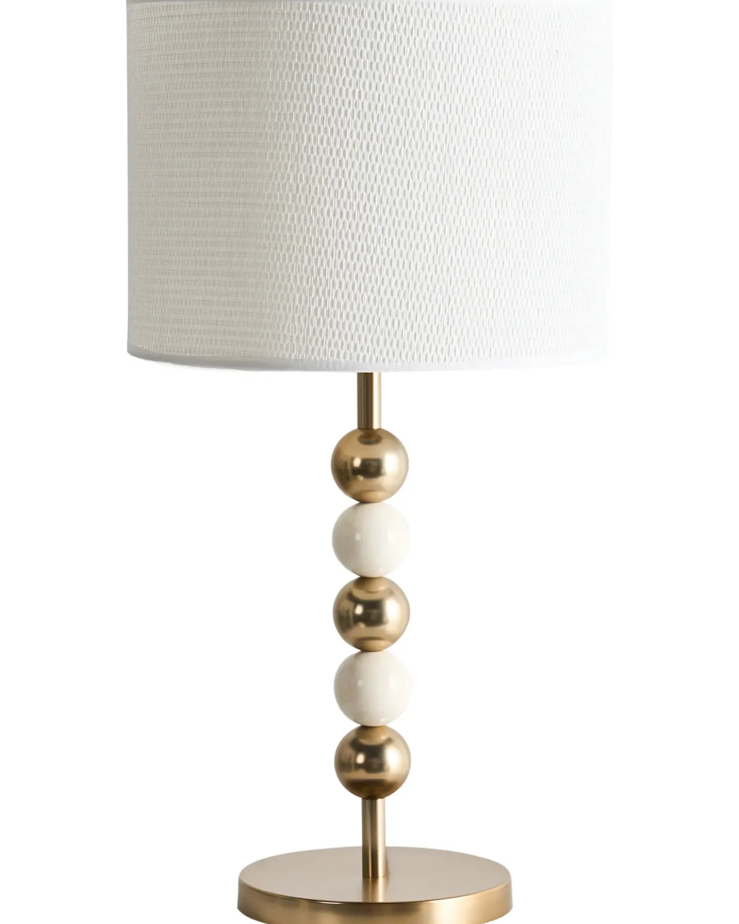 Bordlampe LOKY Metal Messing/beige