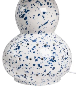 Bordlampe MACAL Keramik Hvid/blå