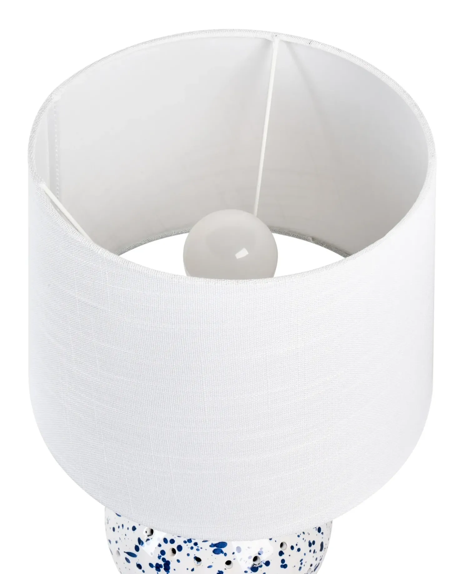 Bordlampe MACAL Keramik Hvid/blå