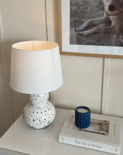 Bordlampe MACAL Keramik Hvid/blå