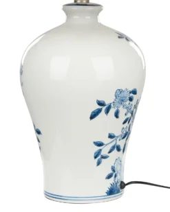 Bordlampe MAGROS Porcelæn Hvid/blå