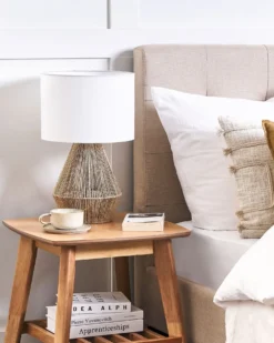 Bordlampe MALEWA papirreb Naturlig