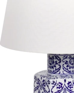 Bordlampe MARCELIN Porcelæn Hvid/blå