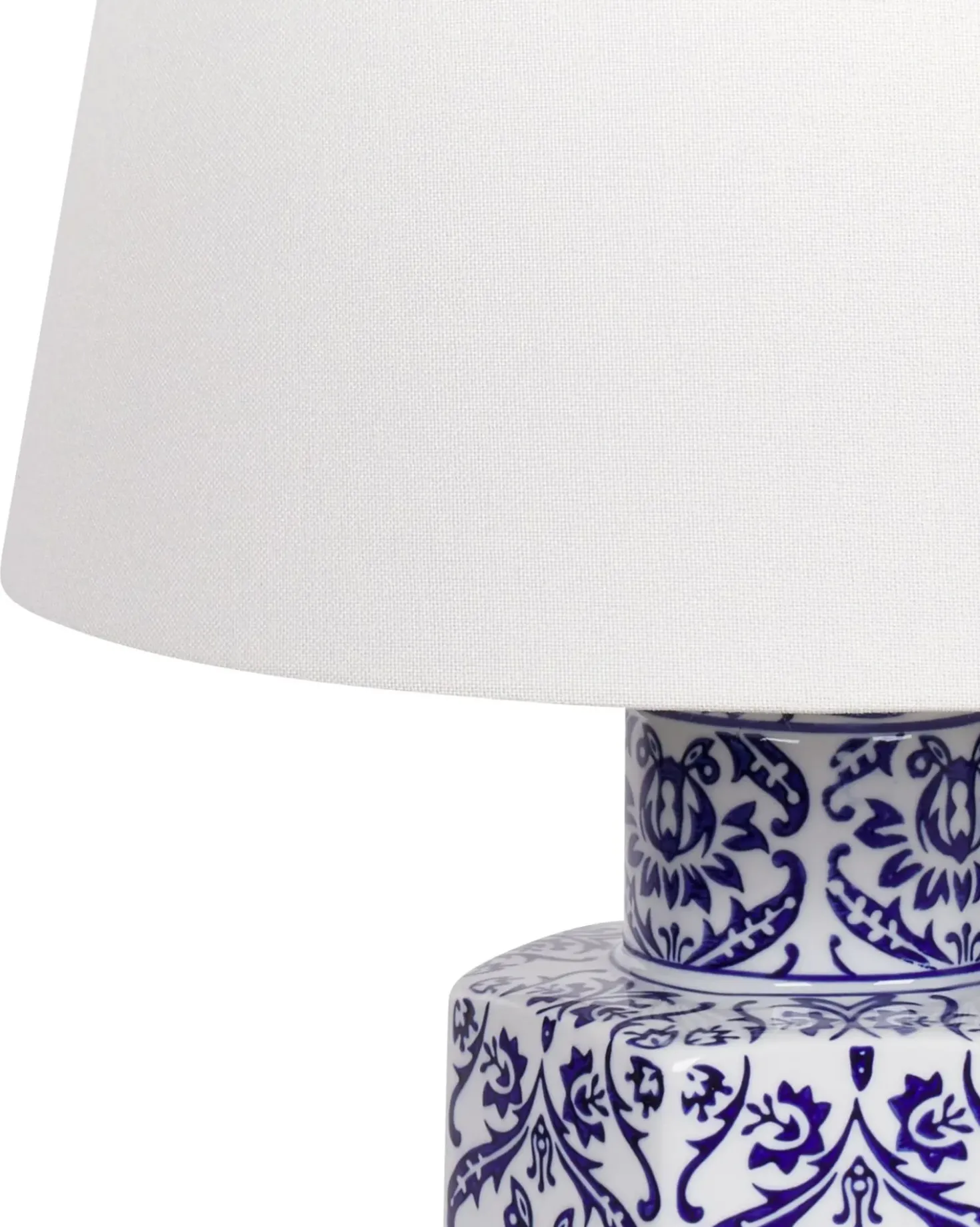 Bordlampe MARCELIN Porcelæn Hvid/blå