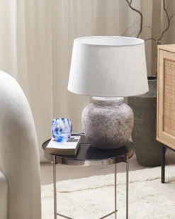 Bordlampe MAREB Keramik Beige