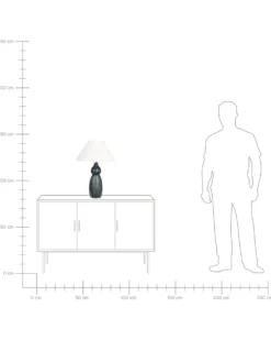 Bordlampe MATINA Keramik Hvid