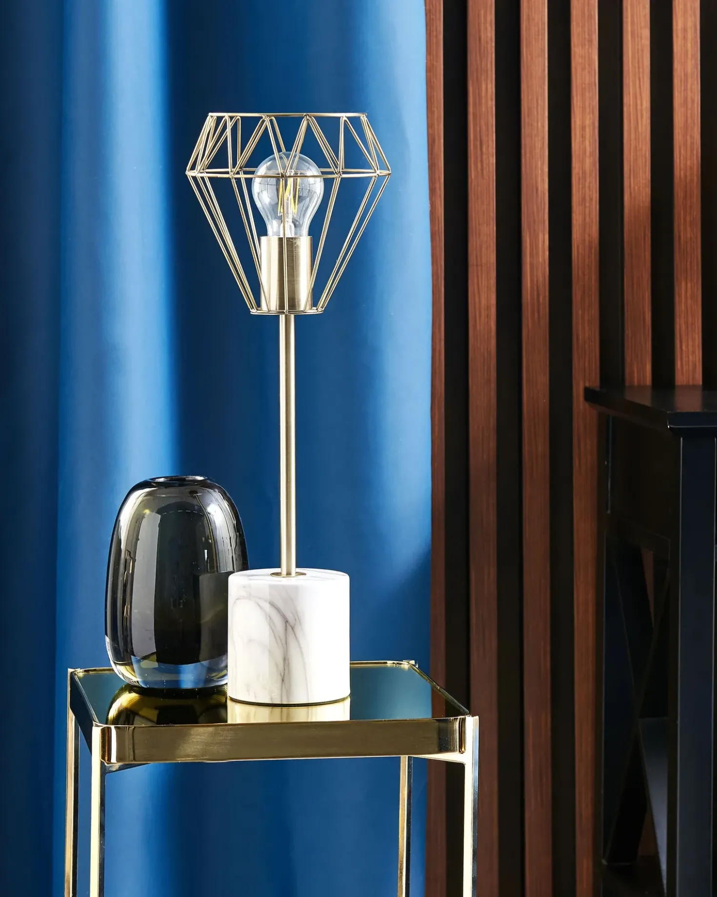 Bordlampe MOONI Metal Messing