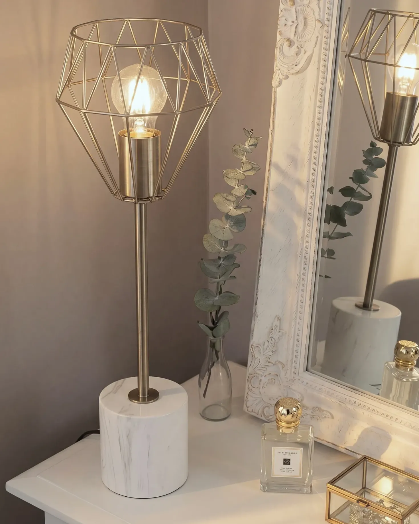 Bordlampe MOONI Metal Messing