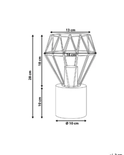 Bordlampe MOONI Metal Messing