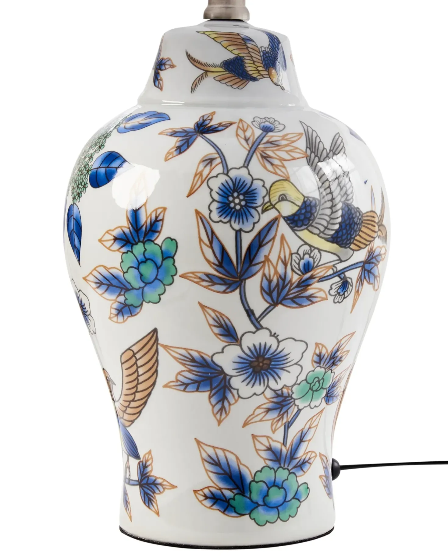 Bordlampe MORACA Porcelæn Hvid/blå