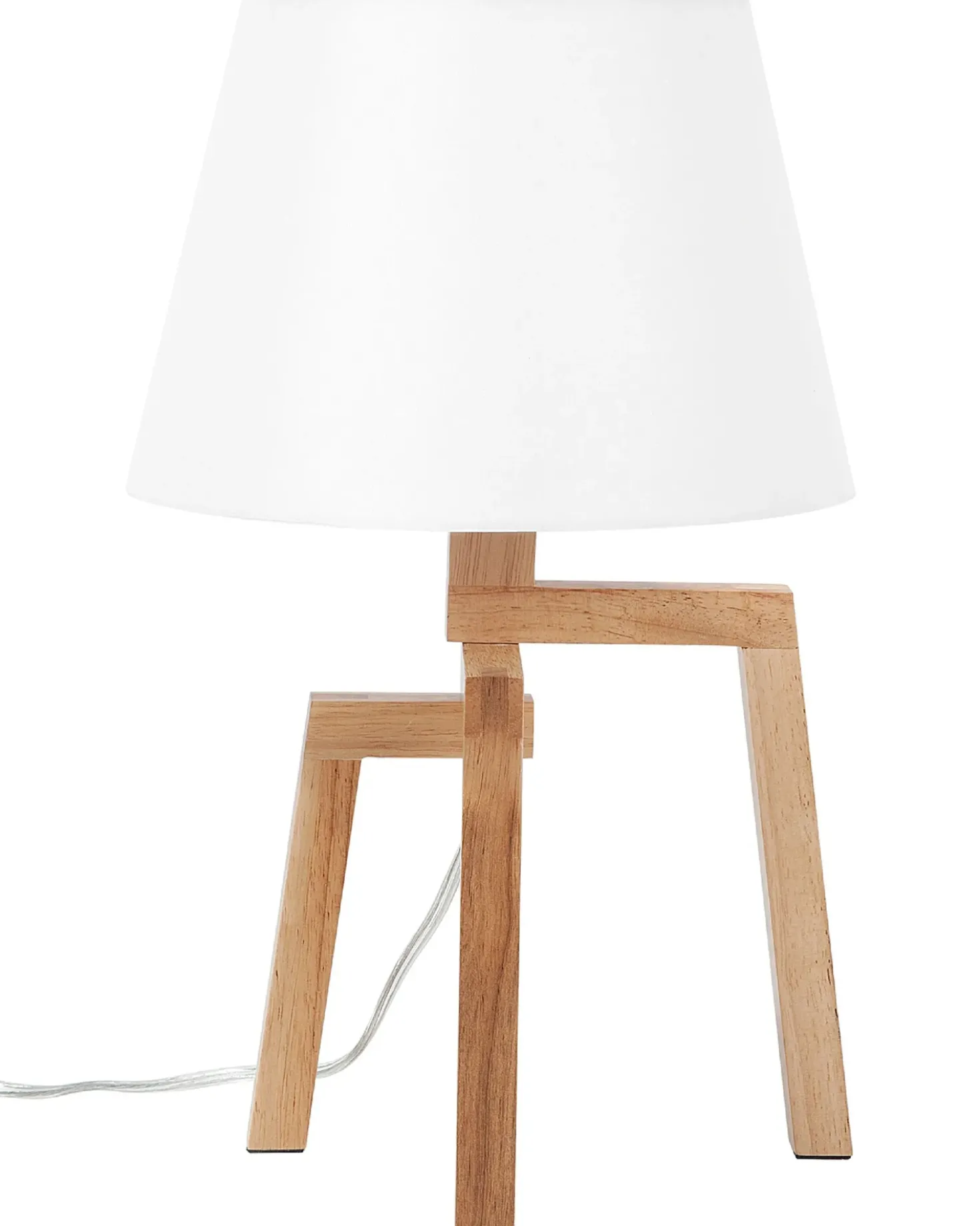 Bordlampe NALON Egetræ Brun/hvid