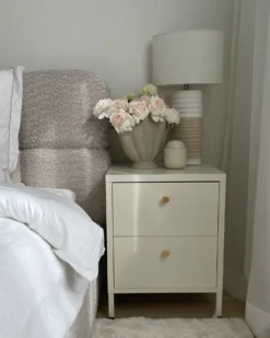 Bordlampe NAVIA Porcelæn Lys Beige