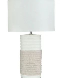 Bordlampe NAVIA Porcelæn Lys Beige