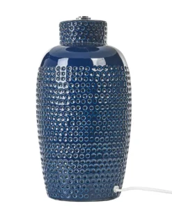 Bordlampe PERLIS Keramik Navy Blå