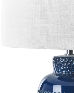Bordlampe PERLIS Keramik Navy Blå