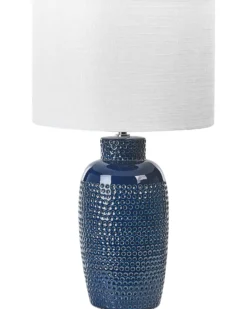 Bordlampe PERLIS Keramik Navy Blå