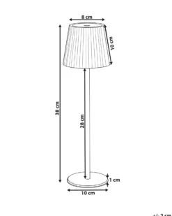 Bordlampe POMBEIRO Metal Himmelblå